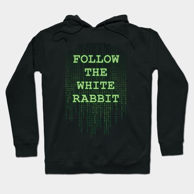 Follow the White Rabbit Hoodie by DCLawrenceUK